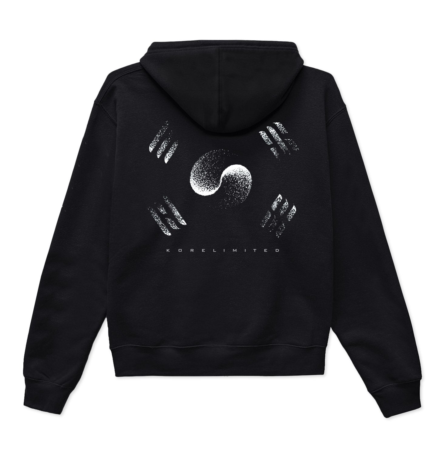 韓国BL BBOSIRAEGI 解氷曲線 Ian's hoodie DAEHAN FLAG CROPPED ZIP HOODIE (BLACK) | Shop Korean Culture