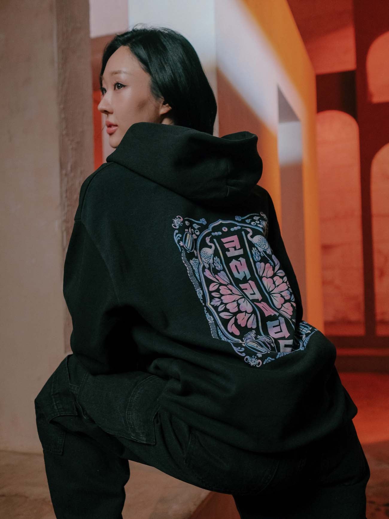 KORELIMITED PEARL HOODIE (WASHED BLACK)