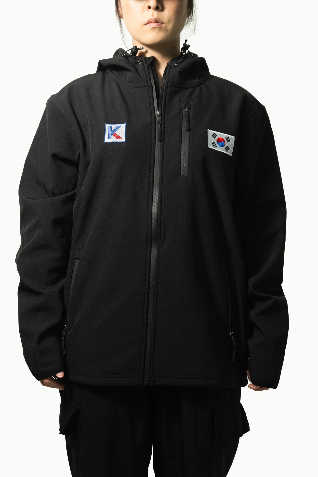 KOR FLAG POLY-TECH JACKET (BLACK) (LIMITED EDITION) – KORELIMITED
