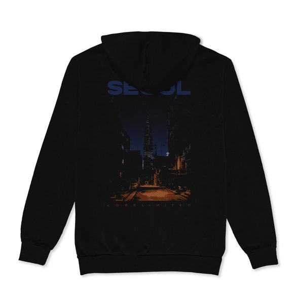 SEOUL CITY HOODIE (Black) | Shop Korean Streetwear – KORELIMITED
