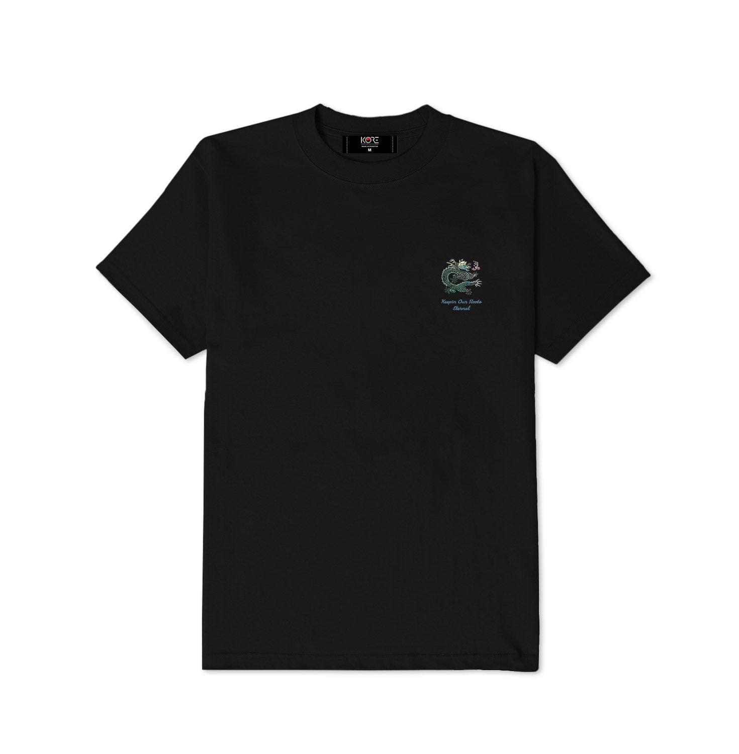 PEARL DOUBLE DRAGON TEE (BLACK) – KORELIMITED