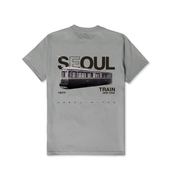 SEOUL TRAIN TEE (Cement) | Shop Korean Streetwear – KORELIMITED