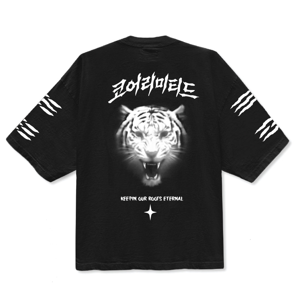 KORE TIGER CLAW DROP SHOULDER TEE (BLACK) – KORELIMITED