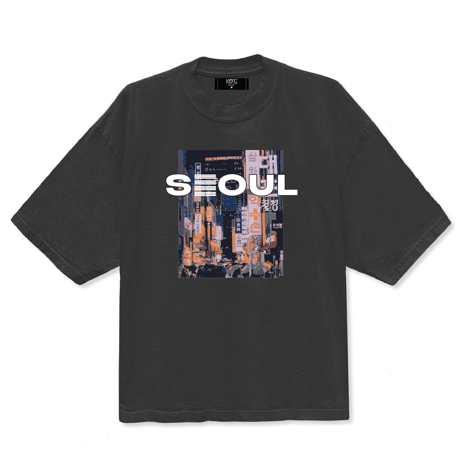 heyon ヘヨン　ショルティー　shoul teeブラック SEOUL BNG DROP SHOULDER TEE (SHADOW) – KORELIMITED