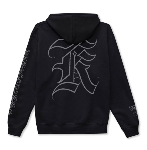 K ZIP UP HOODIE (BLACK) | KOREAN CULTURE STREETWEAR