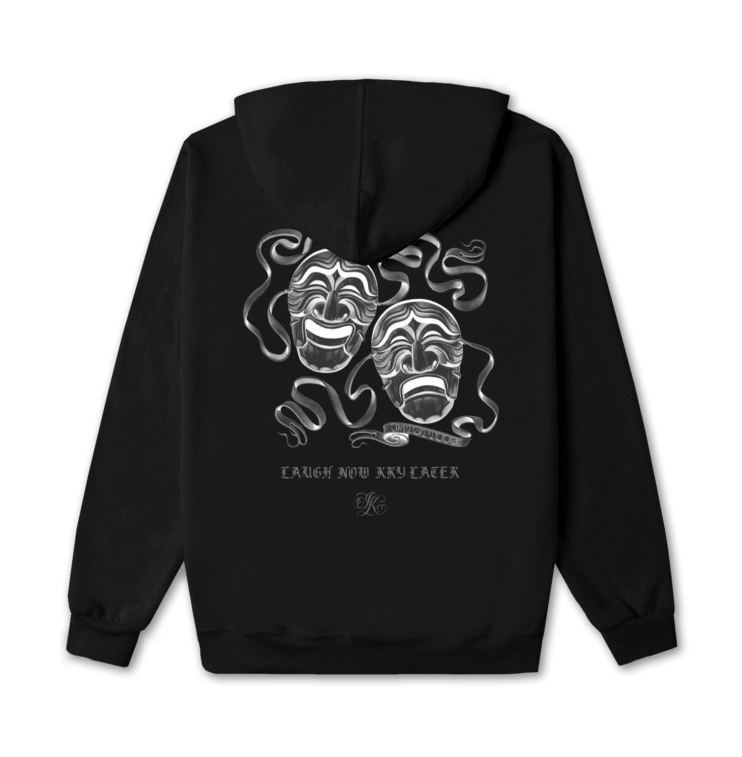 LAUGH NOW KRY LATER HOODIE (BLACK) | Shop Korean Streetwear